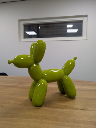 Balloon Dog Beeld, DecoDiVers, Peak Green